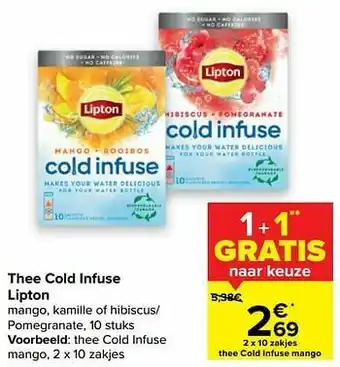 Carrefour Market Thee cold infuse mango aanbieding