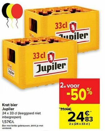 Carrefour Market Krat bier jupiler aanbieding