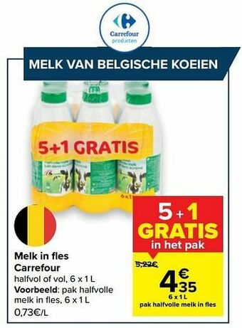 Pak halfvolle melk in fles