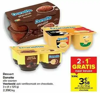 Carrefour Market Pak vanillesmaak en chocolade aanbieding