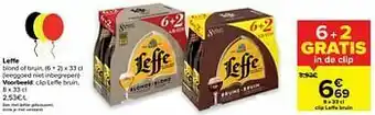 Carrefour Market Clip leffe bruin aanbieding