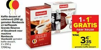 Carrefour Market Gemalen koffie dessert aanbieding