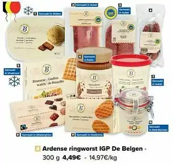 Carrefour Market Ardense ringworst igp de belgen aanbieding