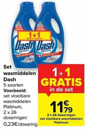 Carrefour Market Set vloeibare wasmiddelen platinum aanbieding