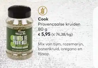 Bio Planet Cook provencaalse kruiden 80 gram aanbieding