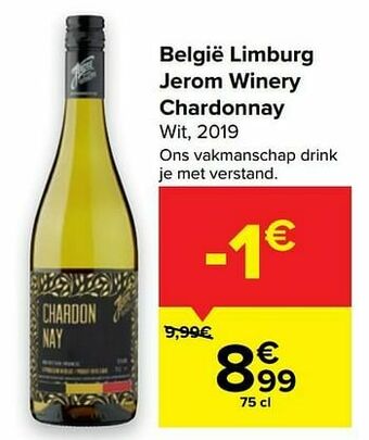 België limburg jerom winery chardonnay wit