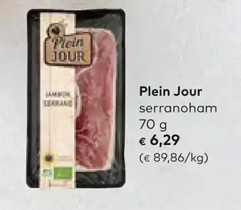Bio Planet Plein jour serranoham 70 gram aanbieding