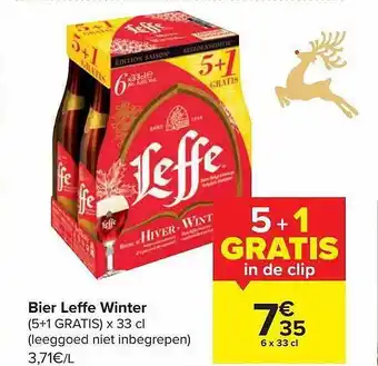 Carrefour Market Bier leffe winter aanbieding