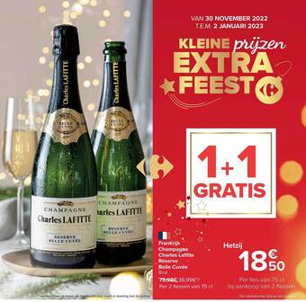 Carrefour Market Champagne charles lafitte réserve belle cuvée aanbieding