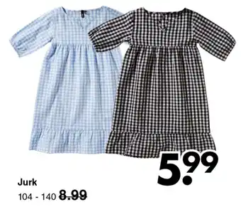 Wibra Jurk mt. 104-140 aanbieding
