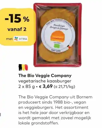 Bio Planet Vegetarische kaasburger 2x85 gram aanbieding