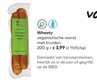 Bio Planet Veganistische worst met kruiden 200 gram aanbieding