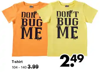 Wibra T-shirt mt. 104-140 aanbieding