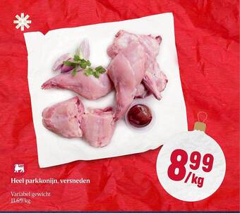 Delhaize Heel parkkonijn, versneden aanbieding