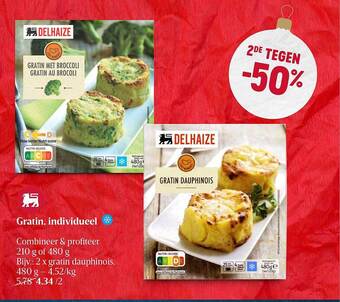 Delhaize Gratin, individueel aanbieding