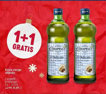Extra vierge olijfolie carapelli il delicato