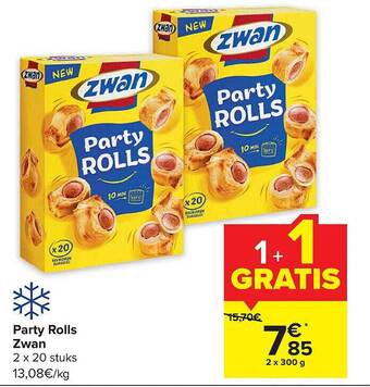 Carrefour Party rolls zwan aanbieding