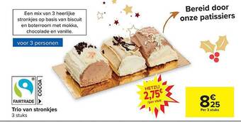 Carrefour Trio van stronkjes aanbieding