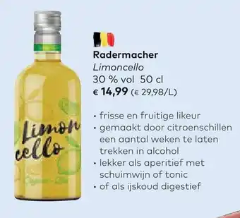 Radermacher limoncello 50 cl