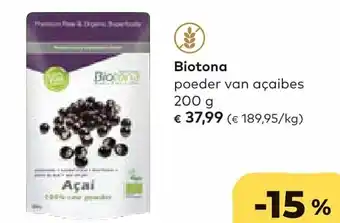 Bio Planet Poeder van acaibes 200 gram aanbieding