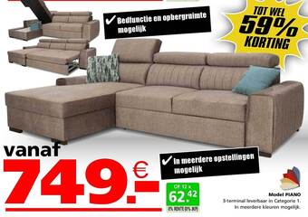 Seats and Sofas Model piano aanbieding