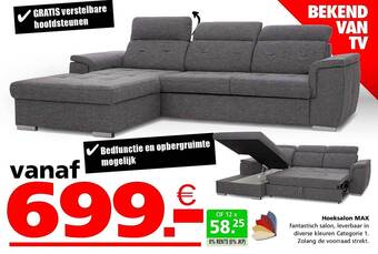 Seats and Sofas Hoeksalon max aanbieding