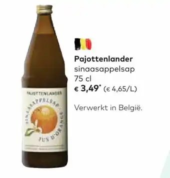 Bio Planet Pajottenlander sinaasappelsap 75 cl aanbieding