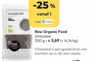 Bio Planet Raw organic food chiazaad 250 gram aanbieding
