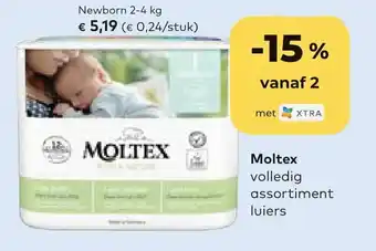 Moltex volledig assortiment luiers newborn 2-4 kg