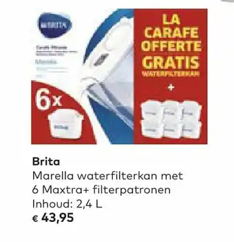 Marella waterfilterkan met 6 maxtra = filterpatronen