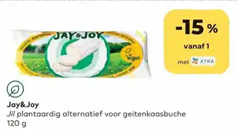 Bio Planet Jil plantaardig alternatief voor geitenkaasbuche 120 gram aanbieding
