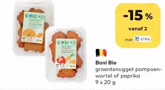 Bio Planet Groentenugget pompoenwortel of paprika 9 x 20 gram aanbieding
