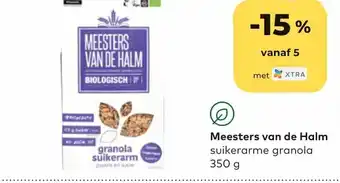 Bio Planet Meesters van de halm suikerarme granola 350 gram aanbieding