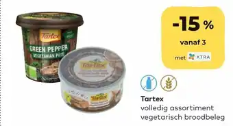 Tartex volledig assortiment vegatarisch broodbeleg