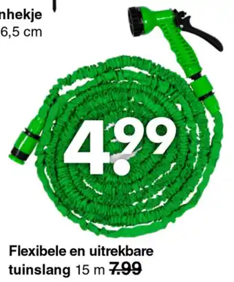 Flexibele en uitrekbare tuinslang 15m