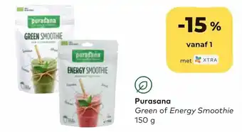 Purasana green of energy smoothie 150 gram