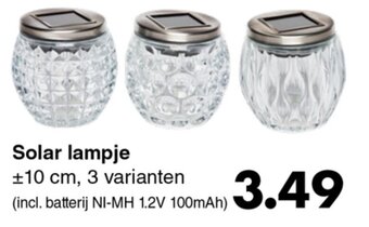 Solar Lampje