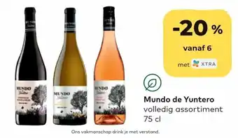 Bio Planet Mundo de yuntero volledig assortiment 75 cl aanbieding