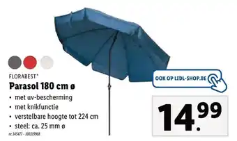 Lidl Florabest Parasol 180 cm aanbieding