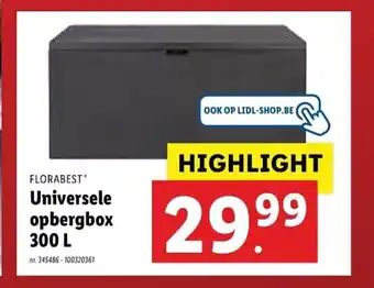 Lidl Florabest Universele opbergbox 300L aanbieding