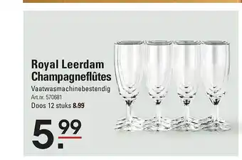 Royal leerdam champagneflûtes