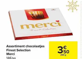 Assortiment chocolaatjes finest selection merci