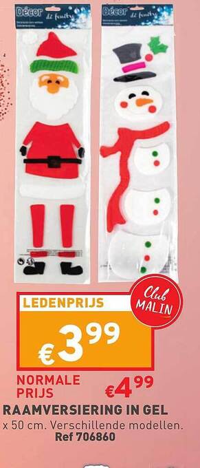 Trafic Raamversiering in gel aanbieding