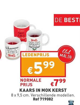 Trafic Kaars in mok kerst aanbieding