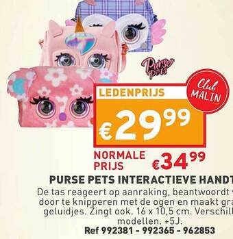 Purse pets interactieve handtas