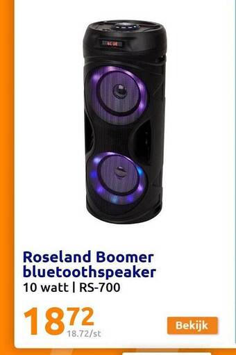 Action Roseland boomer bluetoothspeaker aanbieding