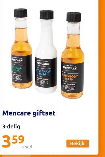 Action Mencare giftset aanbieding