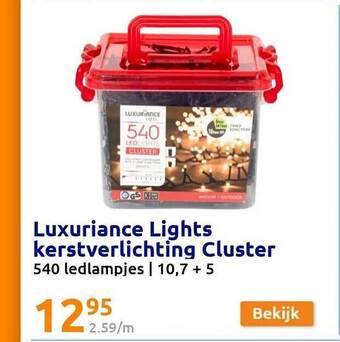 Action Luxuriance lights kerstverlichting cluster aanbieding