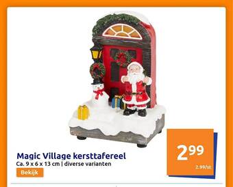Action Magic village kersttafereel aanbieding