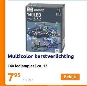Action Multicolor kerstverlichting aanbieding